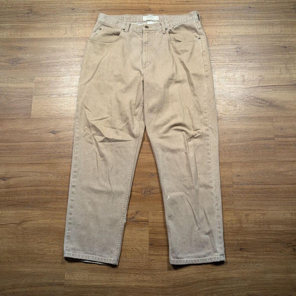 VTG LL Bean Double L Jeans Men's Size 36x30(29) BeigeClassic Fit Denim Pants